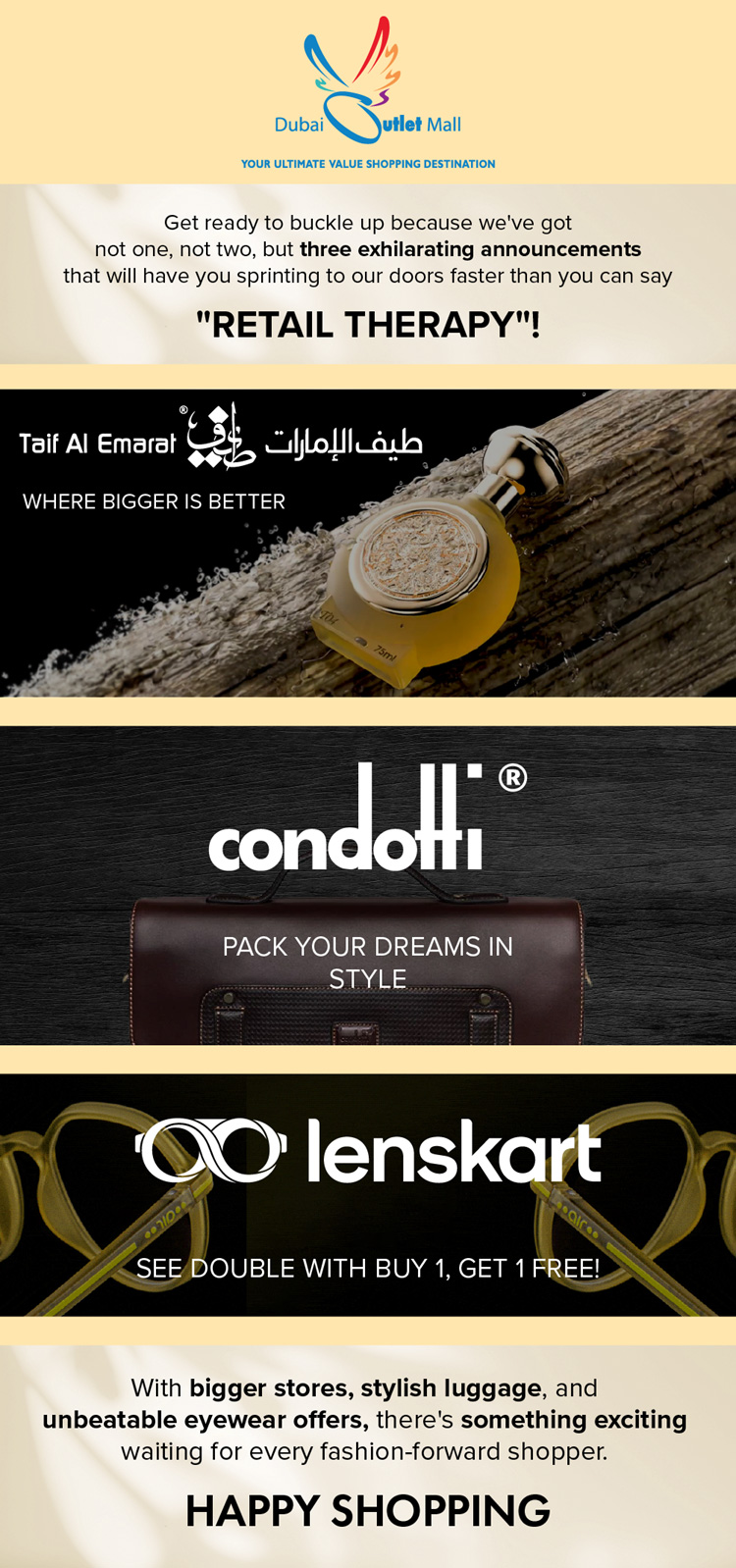 Buckle Up, Shopaholics