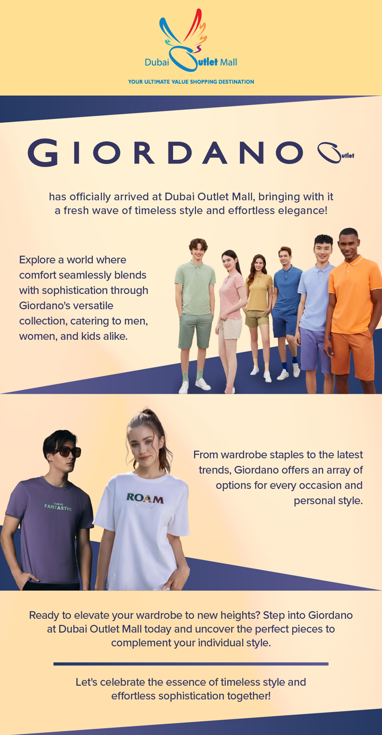 Stylish Arrival Alert: Giordano